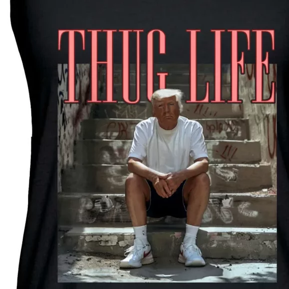 Funny Donald Trump Friends Thug Life Ladies Essential Flowy Tank