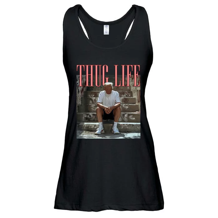 Funny Donald Trump Friends Thug Life Ladies Essential Flowy Tank