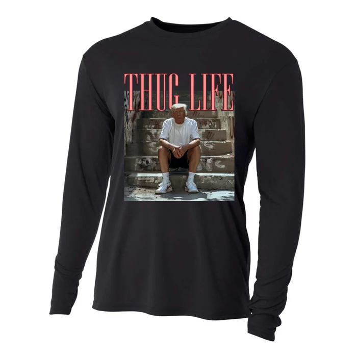 Funny Donald Trump Friends Thug Life Cooling Performance Long Sleeve Crew