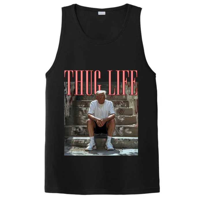 Funny Donald Trump Friends Thug Life Performance Tank