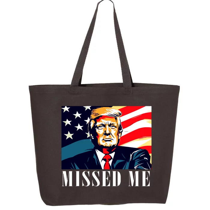 Funny Donald Trump Missed Me Assassination Attempt 2025 25L Jumbo Tote