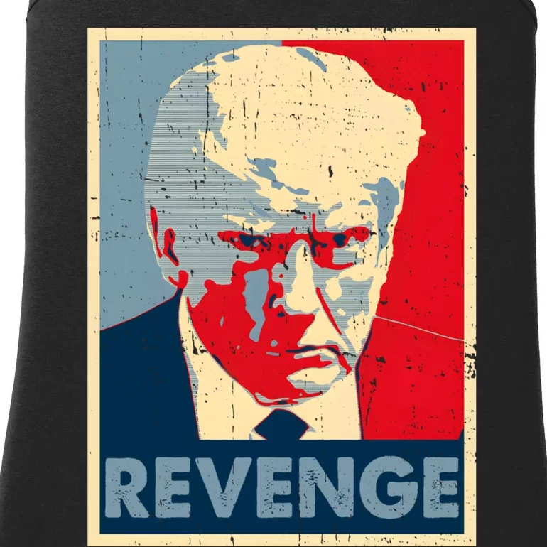 Free Donald Trump Mug Shot Republican Revenge MAGA 2024 Ladies Essential Tank