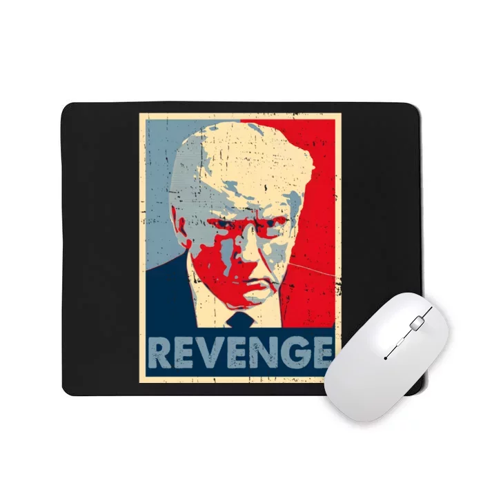 Free Donald Trump Mug Shot Republican Revenge MAGA 2024 Mousepad