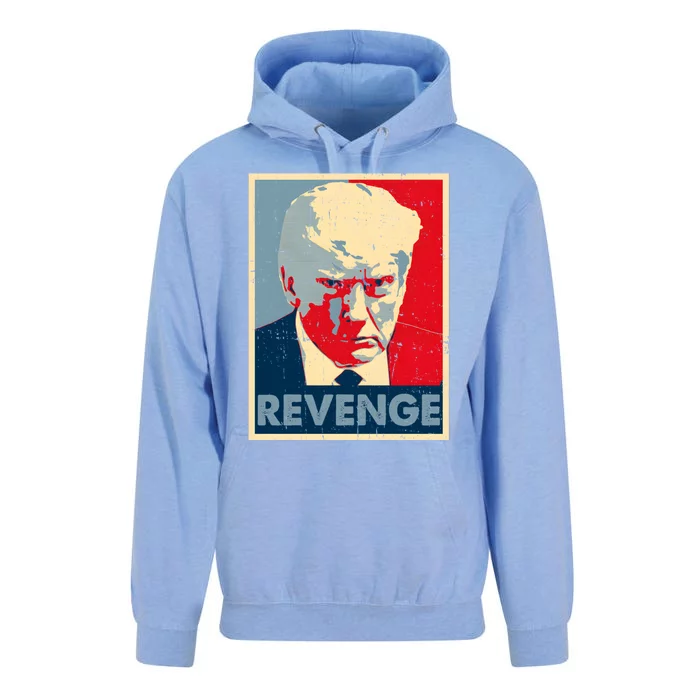 Free Donald Trump Mug Shot Republican Revenge MAGA 2024 Unisex Surf Hoodie