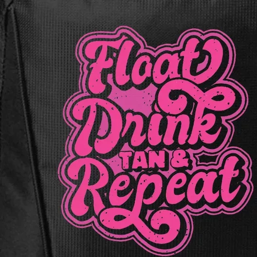 Float Drink Tan & Repeat River Tubing City Backpack