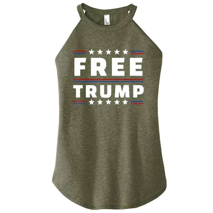 Free Donald Trump Republican Support Women’s Perfect Tri Rocker Tank