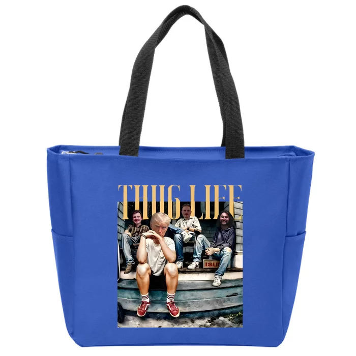 Funny Donald Trump Friends Thug Life Zip Tote Bag