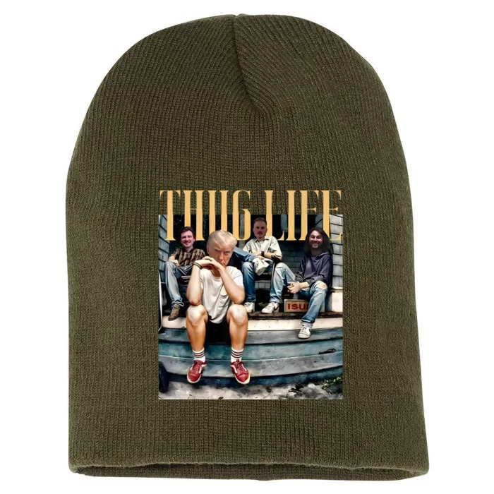 Funny Donald Trump Friends Thug Life Short Acrylic Beanie