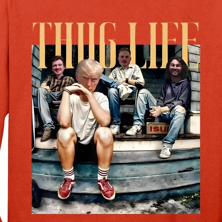 Funny Donald Trump Friends Thug Life Tall Long Sleeve T-Shirt