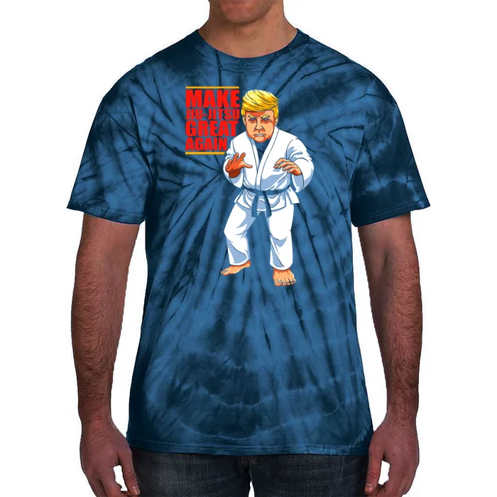 Funny Donald Trump Republican JiuJitsu And BJJ Gift Tie-Dye T-Shirt