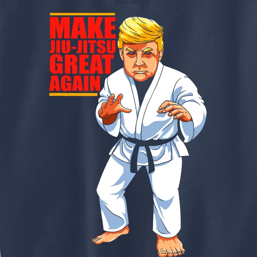 Funny Donald Trump Republican JiuJitsu And BJJ Gift Kids Sweatshirt