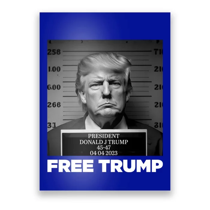 Free Donald Trump Mugshot Gift Poster