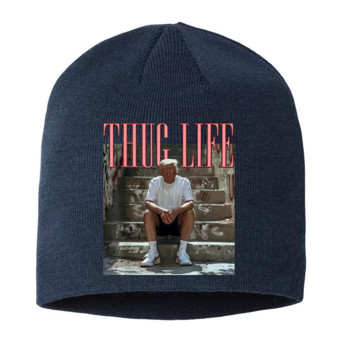 Funny Donald Trump Thug Life 8 1/2in Sustainable Knit Beanie