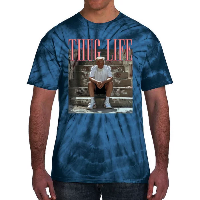 Funny Donald Trump Thug Life Tie-Dye T-Shirt