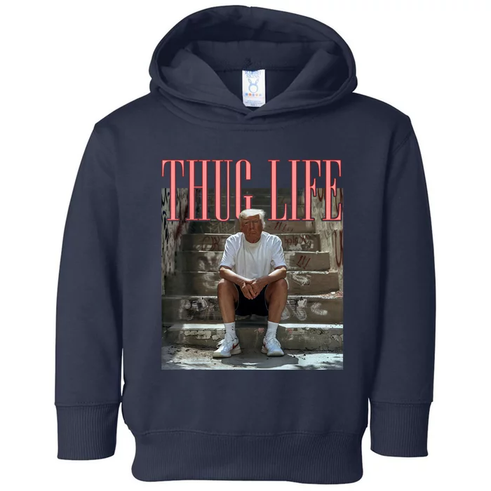 Funny Donald Trump Thug Life Toddler Hoodie