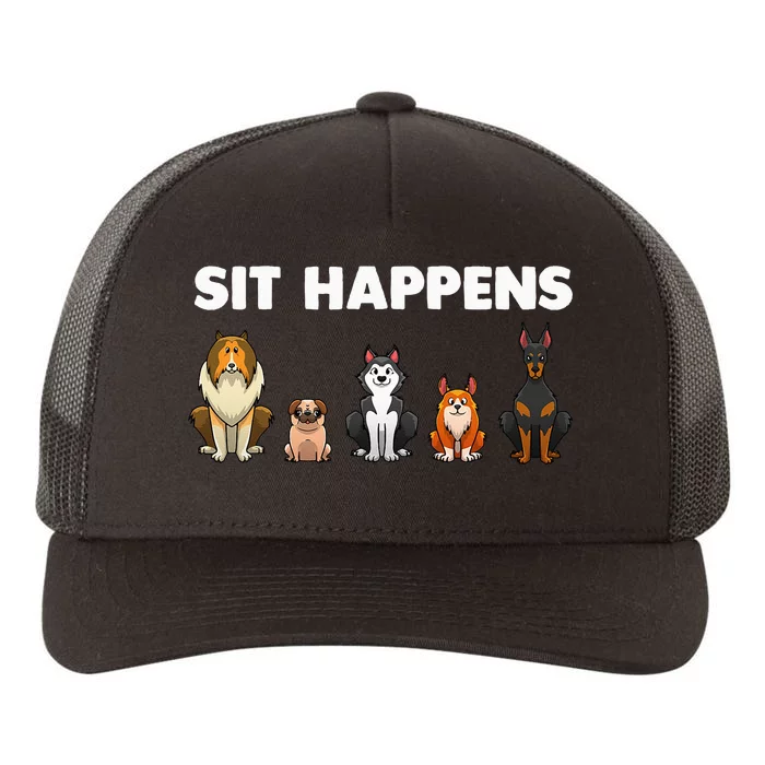 Funny Dog Training Art For  Dog Lover Puppy Pet Yupoong Adult 5-Panel Trucker Hat