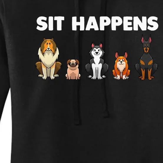 Funny Dog Training Art For  Dog Lover Puppy Pet Women's Pullover Hoodie