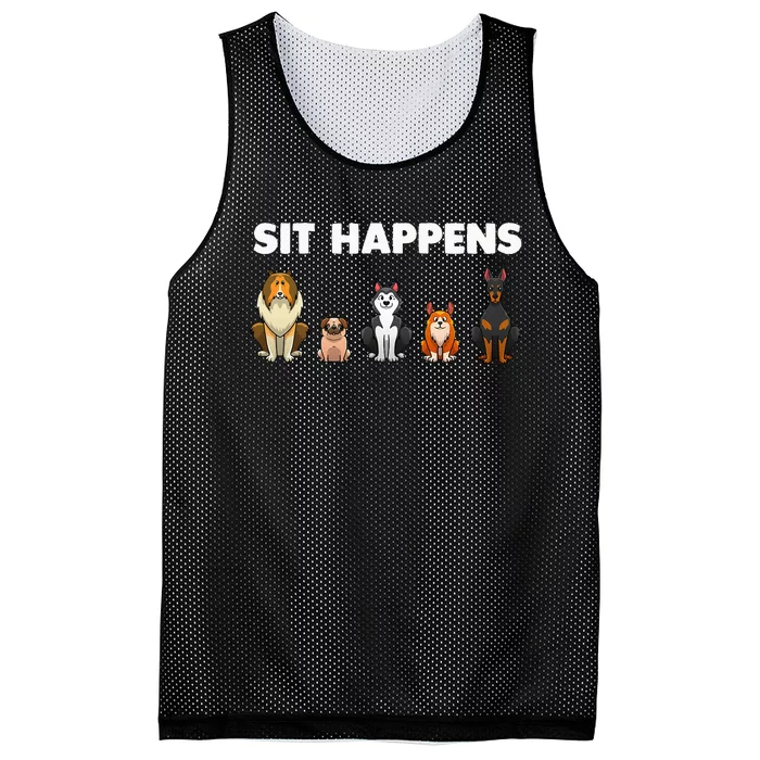 Funny Dog Training Art For  Dog Lover Puppy Pet Mesh Reversible Basketball Jersey Tank