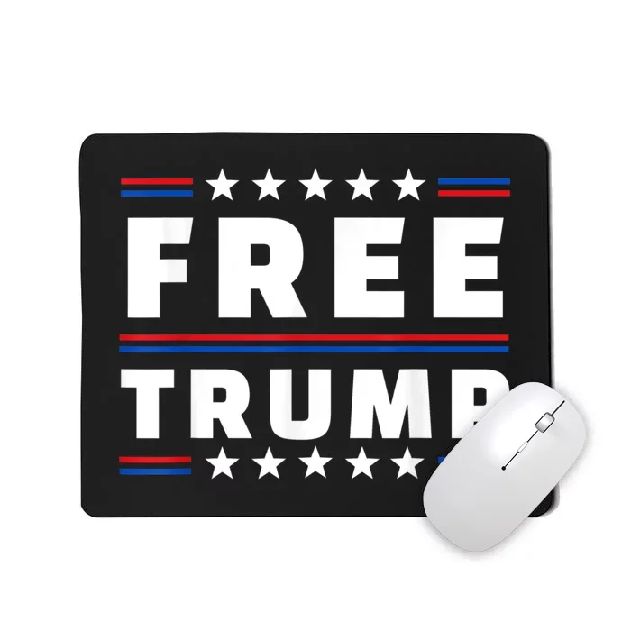 Free Donald Trump Republican Support Pro Trump American Flag Mousepad