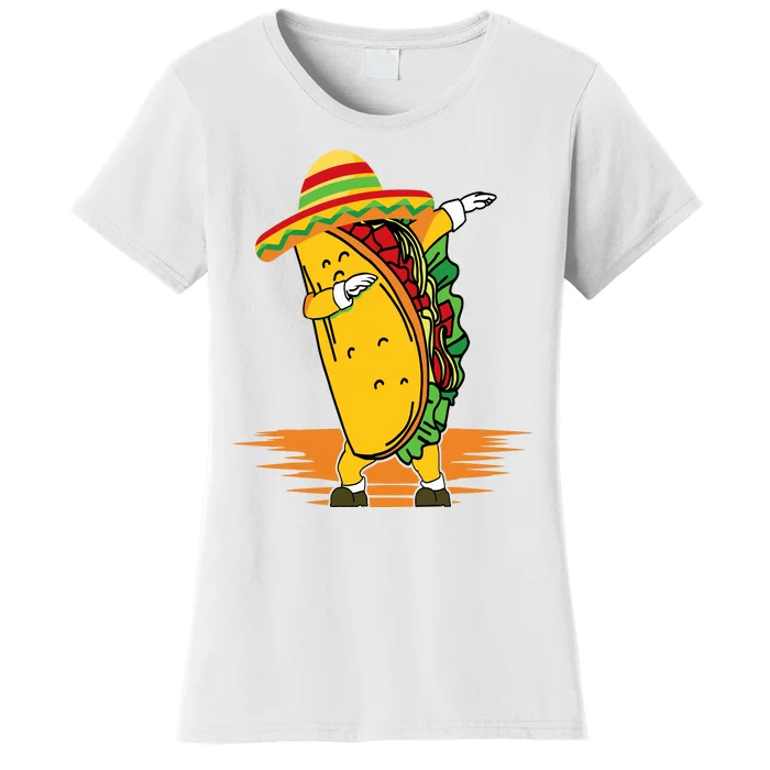 Funny Dabbing Taco Cinco De Mayo Women's T-Shirt