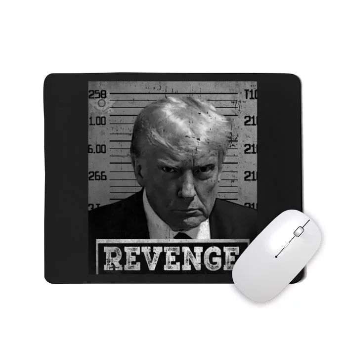 Free Donald Trump Mug Shot Republican Revenge MAGA 2024 Mousepad