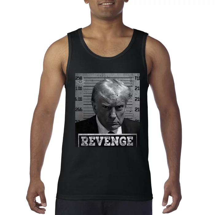 Free Donald Trump Mug Shot Republican Revenge MAGA 2024 Tank Top