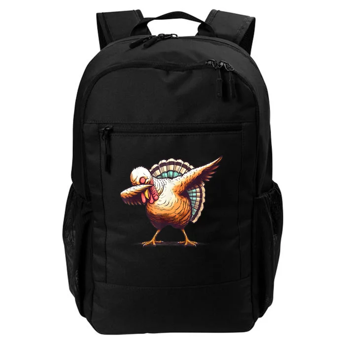 Funny Dabbing Turkey Thanksgiving Day Pilgrim Girls Dab Daily Commute Backpack