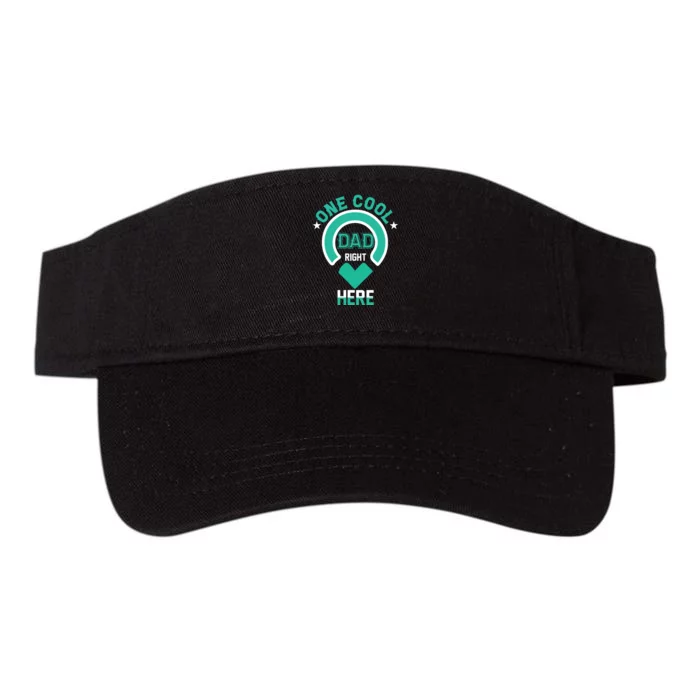 Fathers Day T , One Cool Dad Valucap Bio-Washed Visor