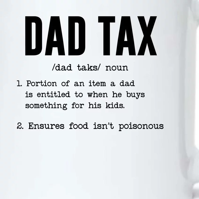 Funny Dad Tax Definition Fathers Day Black Color Changing Mug