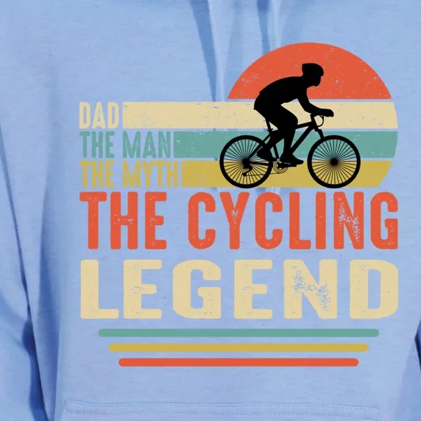 Funny Dad Tee Dad The The Myth The Cycling Legend Funny Gift Unisex Surf Hoodie