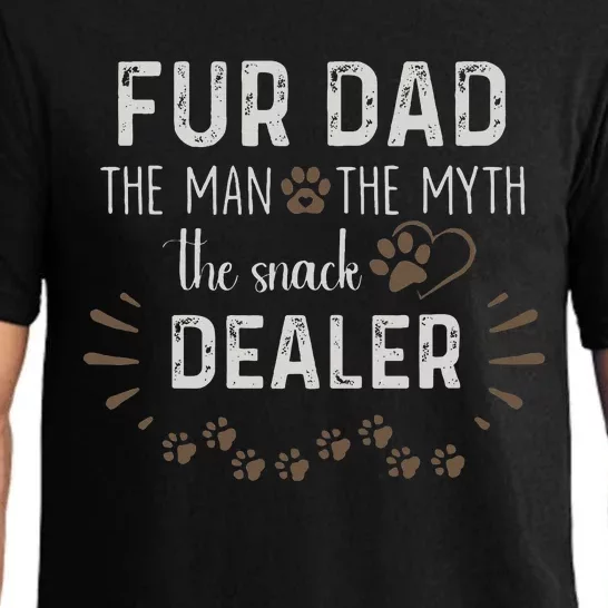 Fur Dad The Man The Myth The Snack Dealer Dog Fathers Day Pajama Set