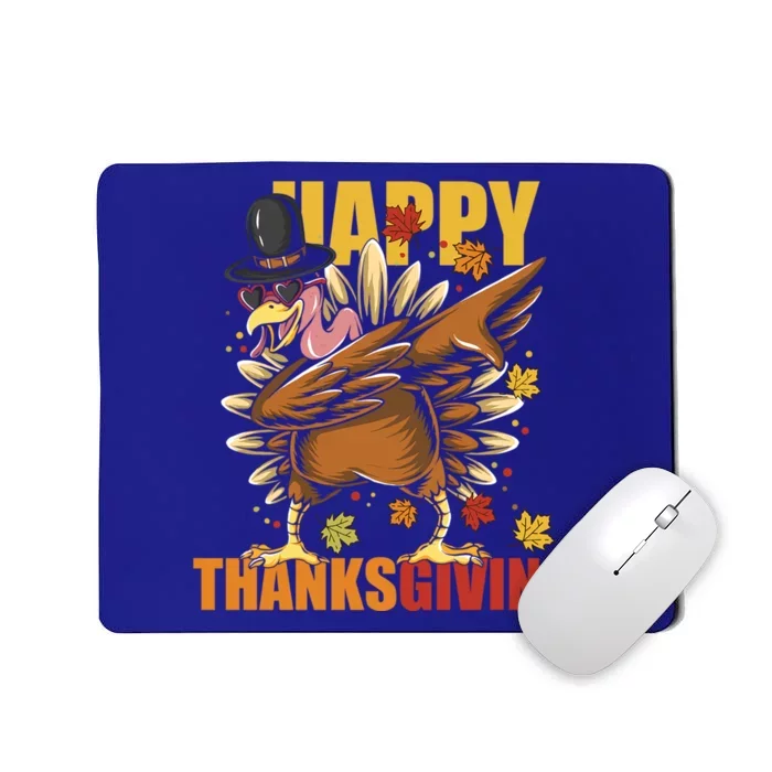 Funny Dabbing Turkey Happy Thanksgiving Day Gift Mousepad