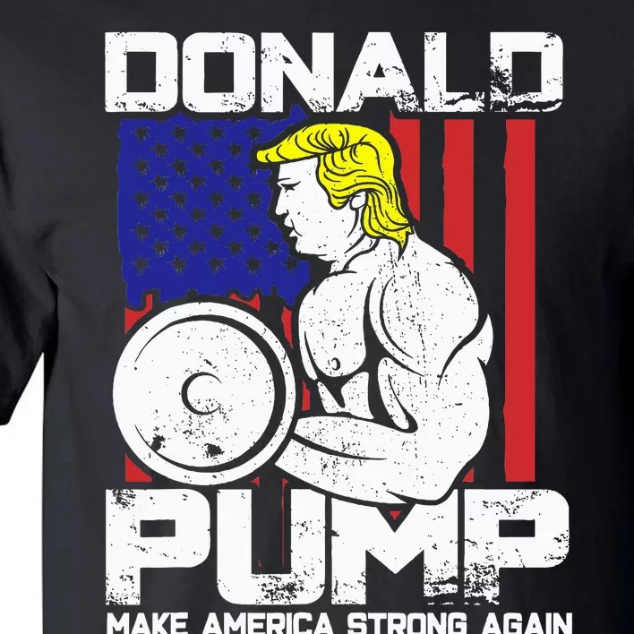 Funny Donald Trump Weight Lifting Workout Gym Tall T-Shirt