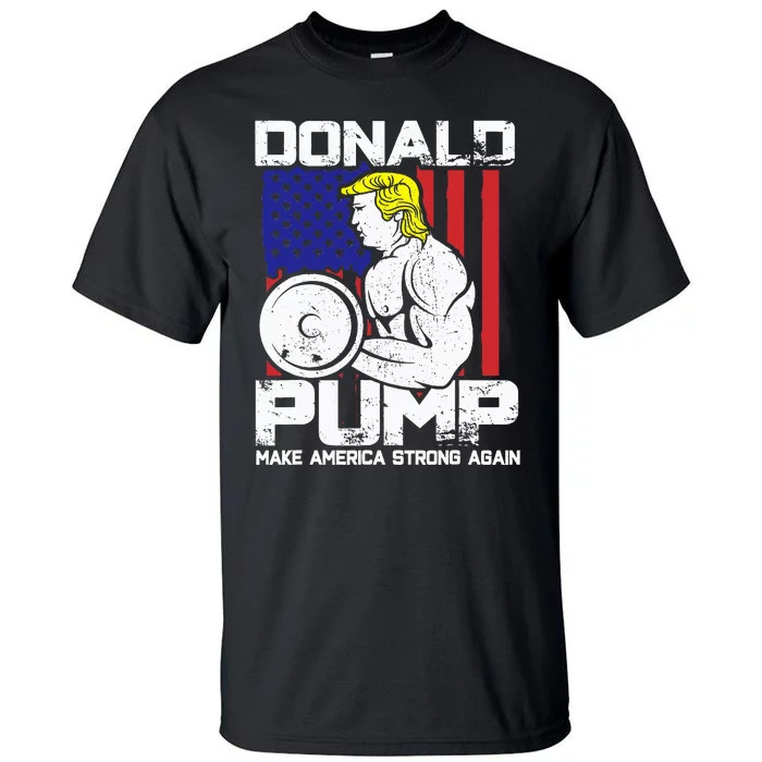 Funny Donald Trump Weight Lifting Workout Gym Tall T-Shirt