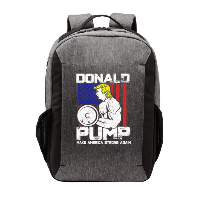 Funny Donald Trump Weight Lifting Workout Gym Vector Backpack