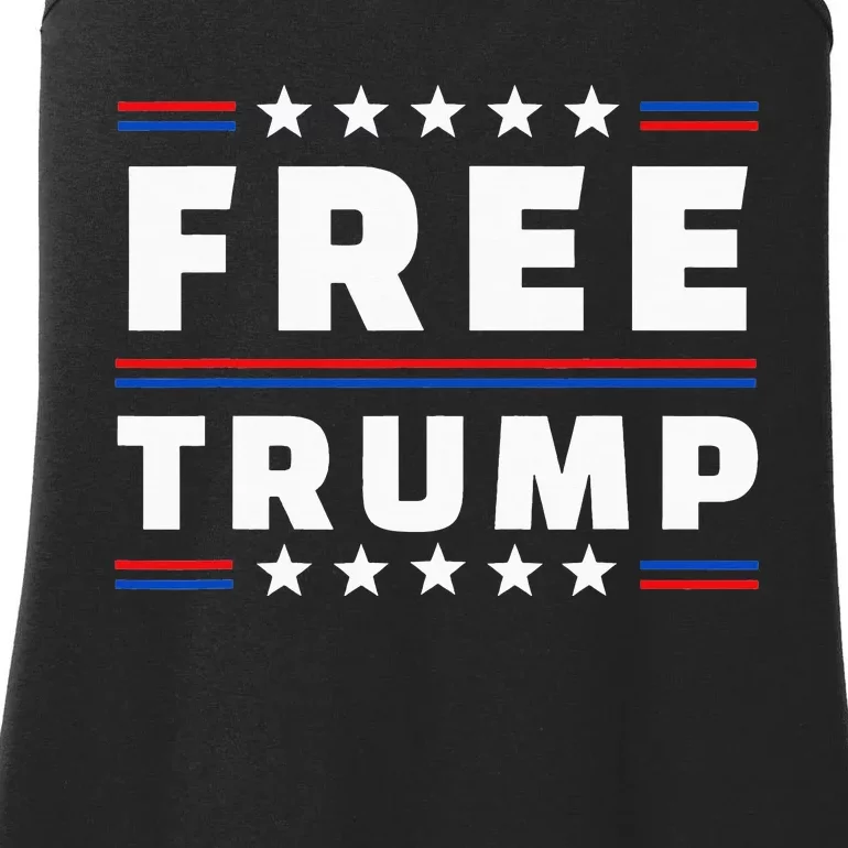 Free Donald Trump Republican Support Ladies Essential Tank