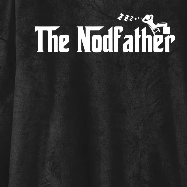 Funny Dad The Nodfather Sarcastic Men Napping Father Hooded Wearable Blanket