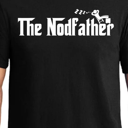 Funny Dad The Nodfather Sarcastic Men Napping Father Pajama Set