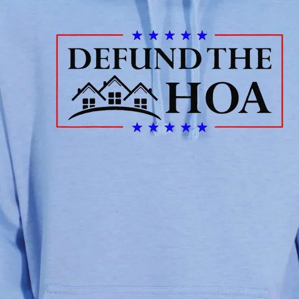 Funny Defund The Hoa Homeowners Association Unisex Surf Hoodie