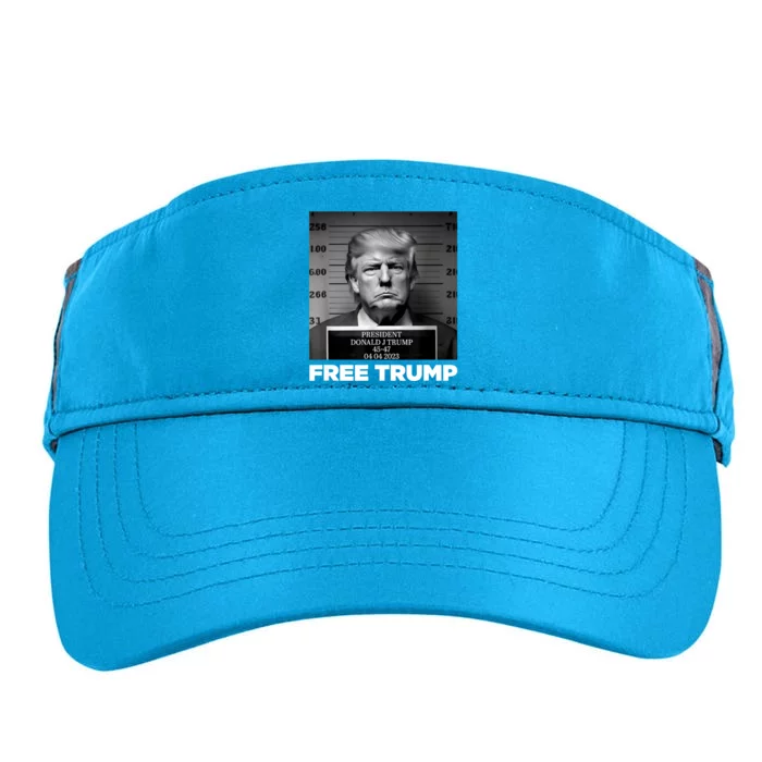 Free Donald Trump Mugshot Adult Drive Performance Visor