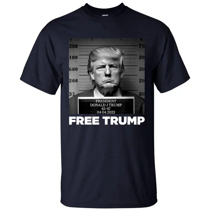 Free Donald Trump Mugshot Tall T-Shirt