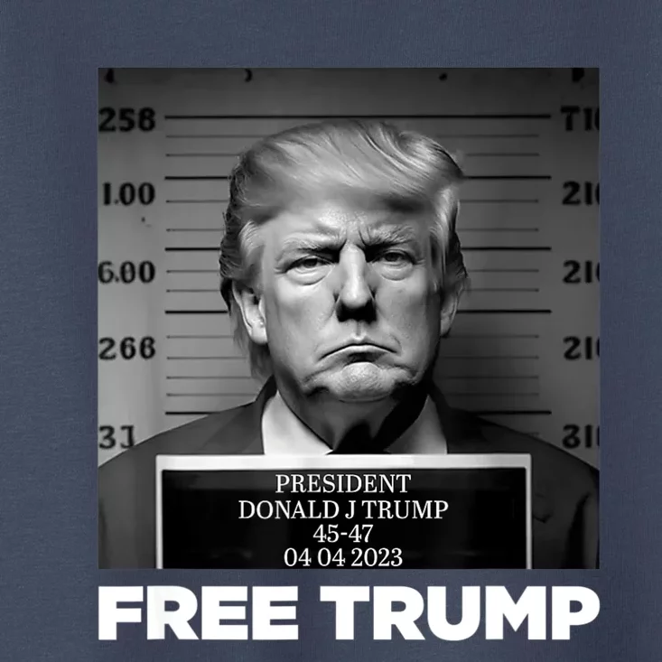 Free Donald Trump Mugshot Toddler T-Shirt