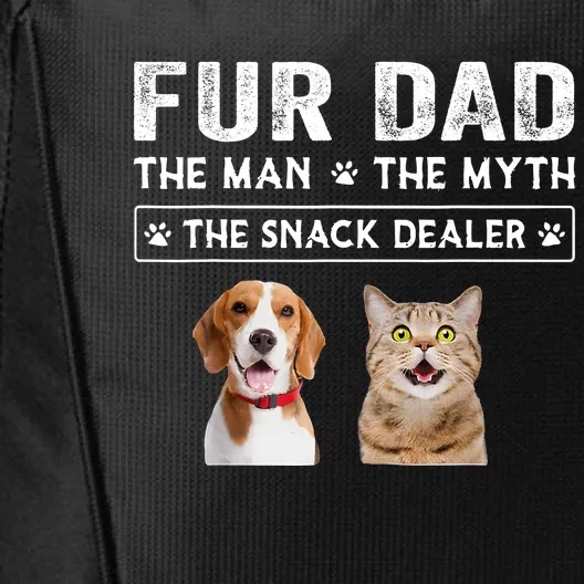 Fur Dad The Man The Myth Men Gift Funny Dog Cat Fathers Day City Backpack