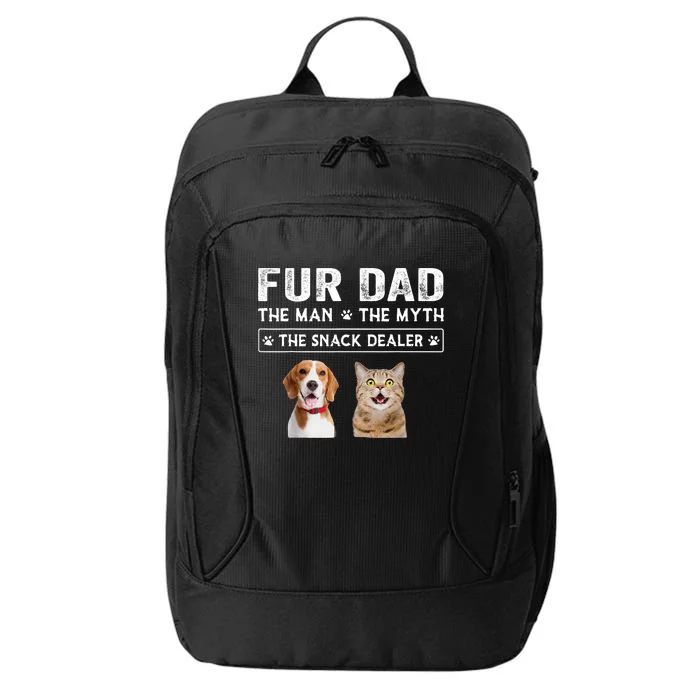 Fur Dad The Man The Myth Men Gift Funny Dog Cat Fathers Day City Backpack