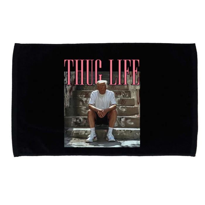 Funny Donald Trump Thug Life Gift Microfiber Hand Towel