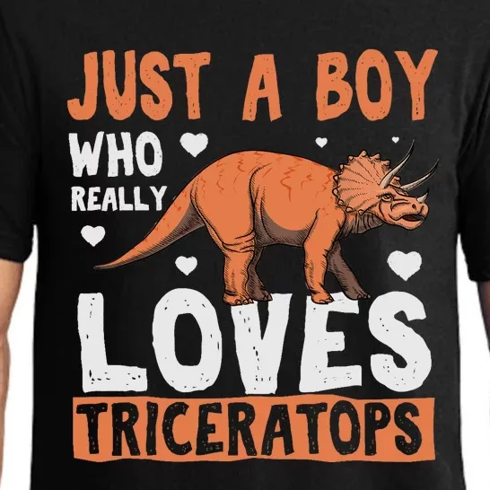 Funny Dinosaur Triceratops for boy Pajama Set