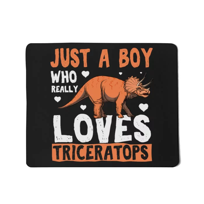 Funny Dinosaur Triceratops for boy Mousepad