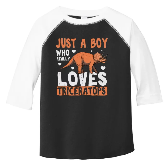 Funny Dinosaur Triceratops for boy Toddler Fine Jersey T-Shirt