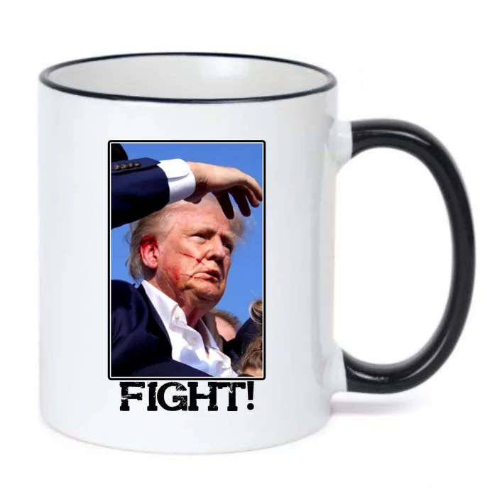 Fight Donald Trump Rally Gun Shot Fired Shooting Pennsylvania Black Color Changing Mug