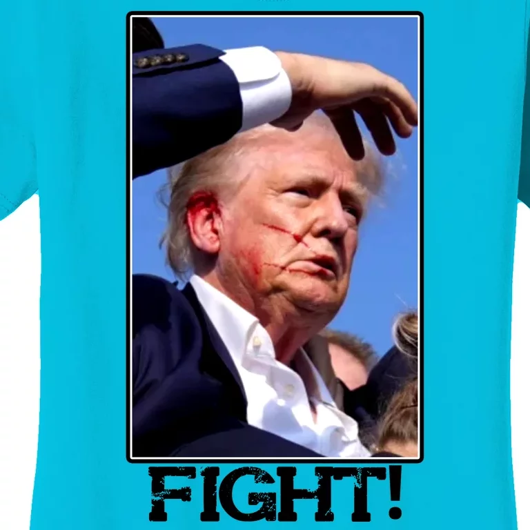 Fight Donald Trump Rally Gun Shot Fired Shooting Pennsylvania Women's T-Shirt